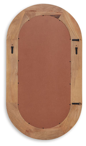 Daverly - Accent Mirror - Brown - R&R Furniture Gallery (Fountain Valley, CA)