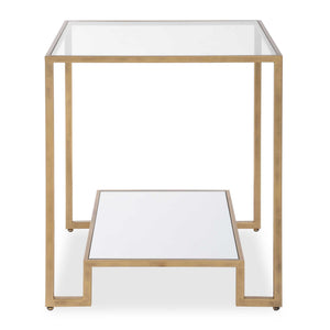 Accent End Table - Antique Gold