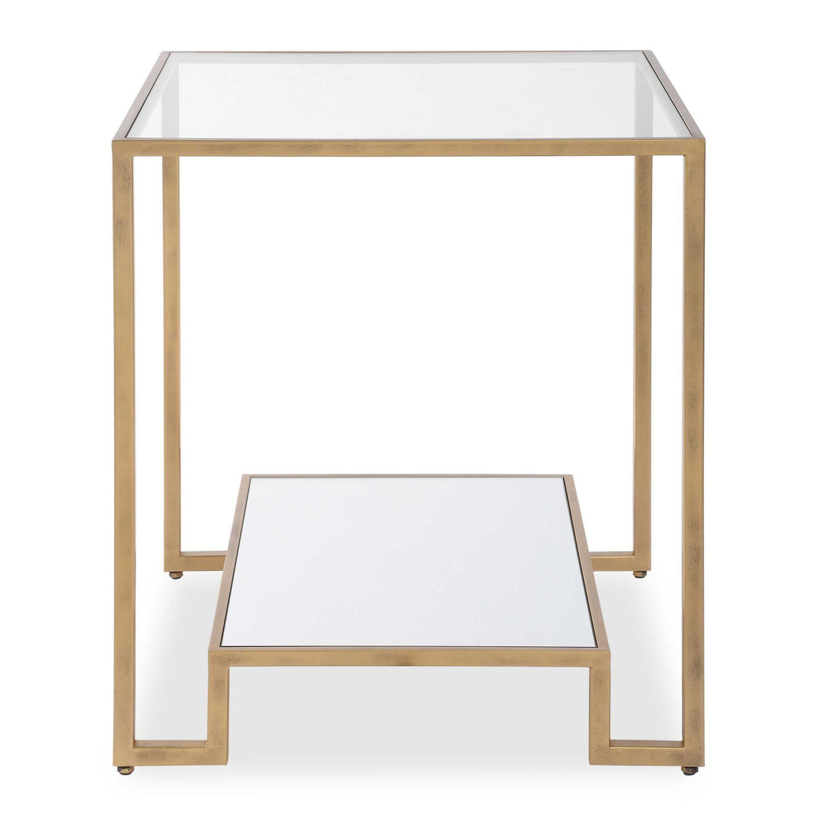 Accent End Table - Antique Gold