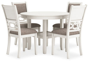 Erinberg - Dining Room Table Set (Set of 5) - Antique White - R&R Furniture Gallery (Fountain Valley, CA)