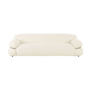 Leyla - Boucle Sofa - Cream - R&R Furniture Gallery (Fountain Valley, CA)