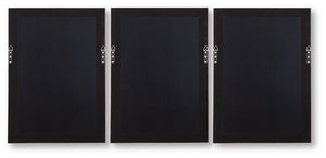 Honslow - Wall Art Set (Set of 3) - Brown / Black / White - R&R Furniture Gallery (Fountain Valley, CA)