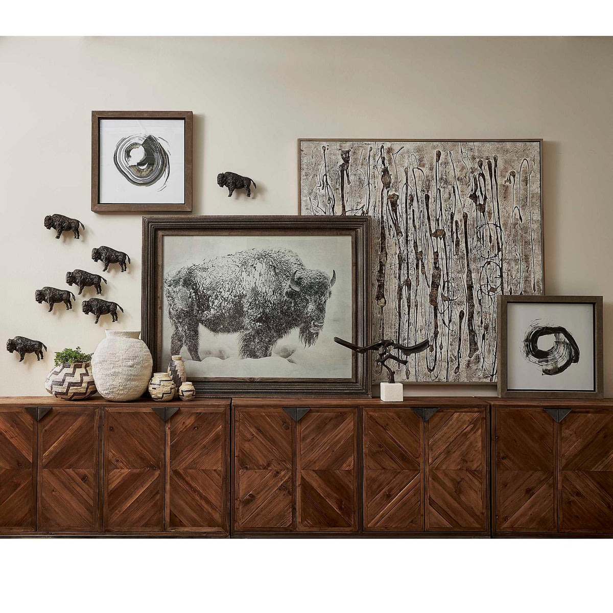 In The Storm - Framed Print - Black / White / Woodtone