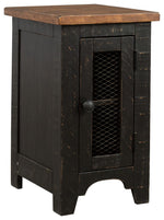Valebeck - Chair Side End Table - Black / Brown - R&R Furniture Gallery (Fountain Valley, CA)