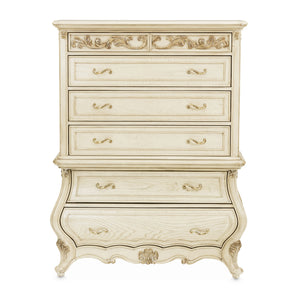 Platine de Royale - 6-Drawer Chest - Champagne - R&R Furniture Gallery (Fountain Valley, CA)