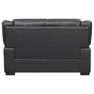 Jacob - Loveseat With Pillow Top Arms Upholstery - Gray
