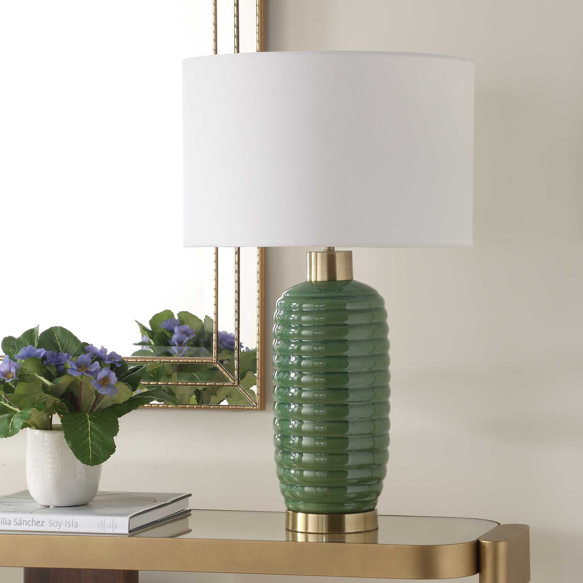 Table Lamp - Olive Green