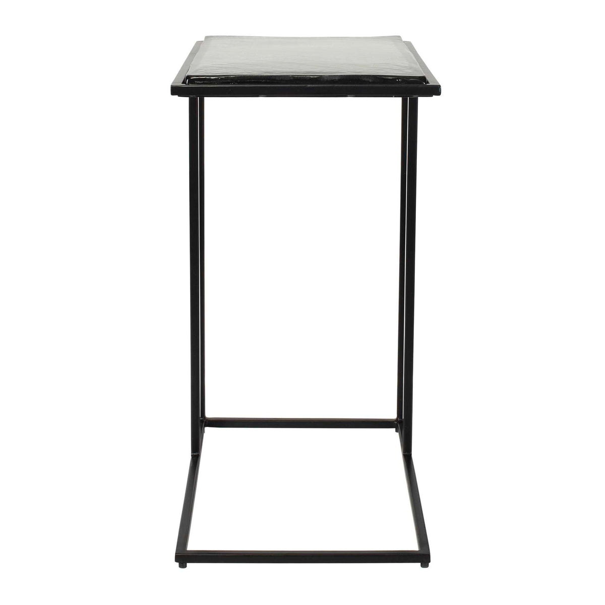 Mateo - Glass Top Accent Table - Black