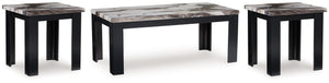 Jazmore - Occasional Table Set (Set of 3) - Dark Brown - R&R Furniture Gallery (Fountain Valley, CA)
