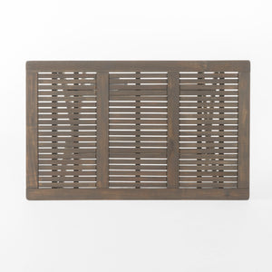 Blissique - Outdoor Foldable Wood Dining Table With Slat Design