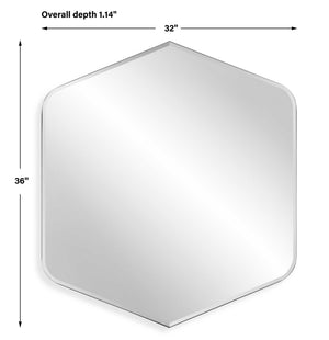 36" Mirror - White