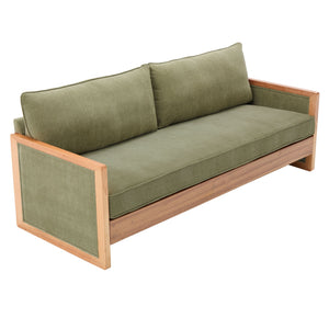 Modern 3 Seater Sofa With Armrests, Living Room Couch