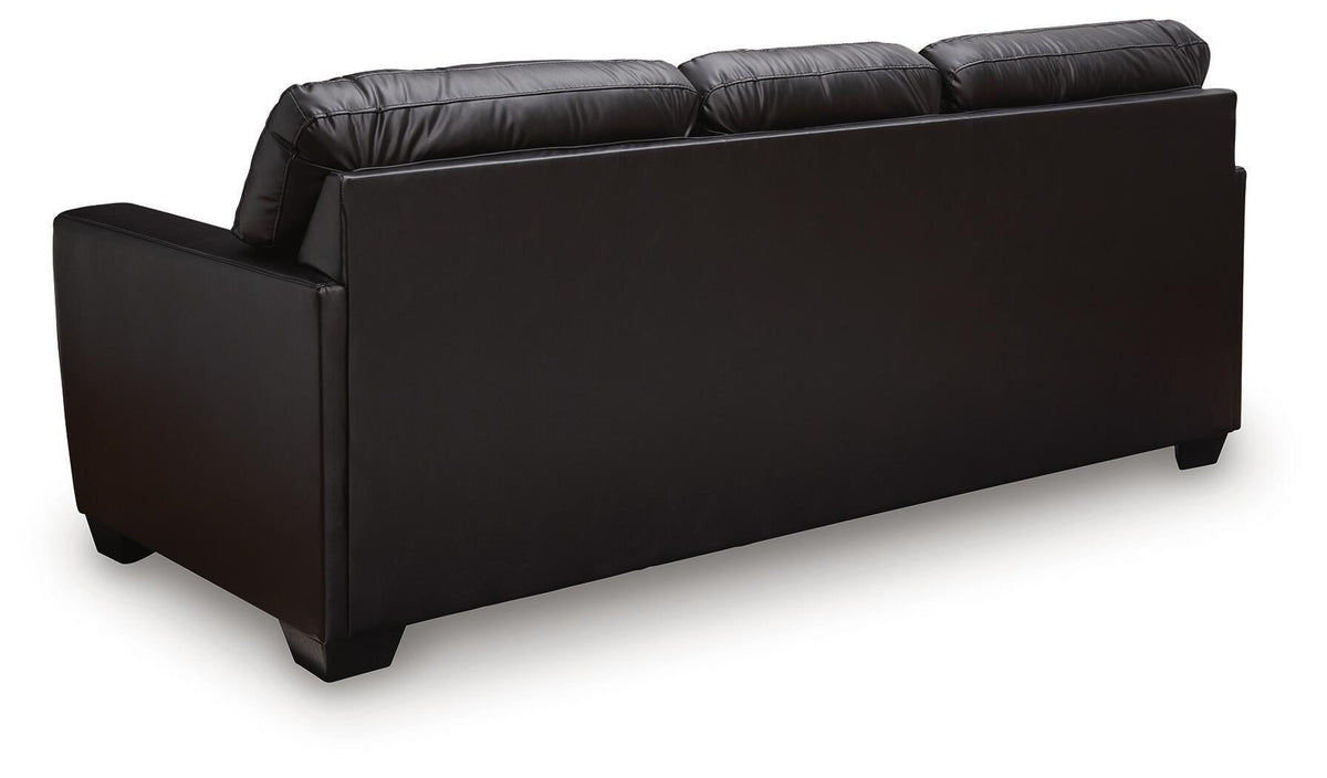 Midnight Glennbre stationary sofa by Signature Design by Ashley®, featuring plush cushions and modern design.