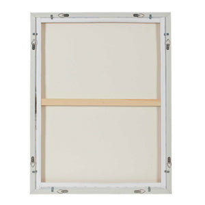 Simple Serenity - Framed Abstract Art - White / Light Blue