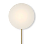 New Moon - Sconce - White / Bright Brass