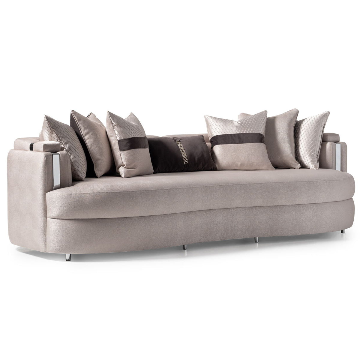Carmela - Mansion Sofa - Zinc / Silver - R&R Furniture Gallery (Fountain Valley, CA)