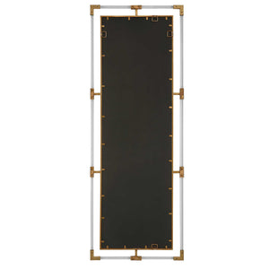 Uttermost Balkan iron wall mirror with a decorative round frame, ideal for modern or rustic interior decor.