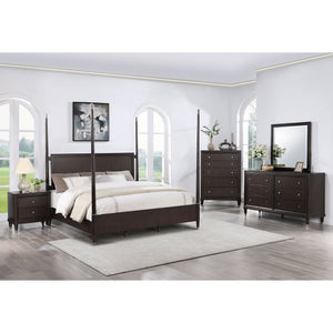 Navarro - 6 Drawer Dresser With Mirror - Brown