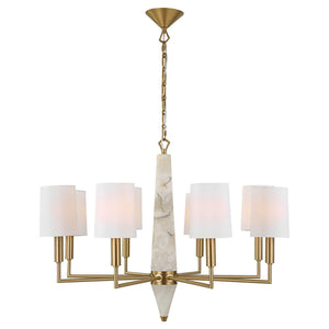 Gathering - 8 Light Chandelier - Brass
