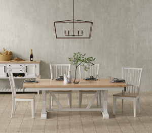 Americana Modern Dining - Spindle Back Dining Chair (Set of 2) - Cotton White