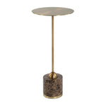 Verlin - Brass Drink Table - Black