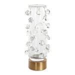 Aura - Clear Glass Vase - White