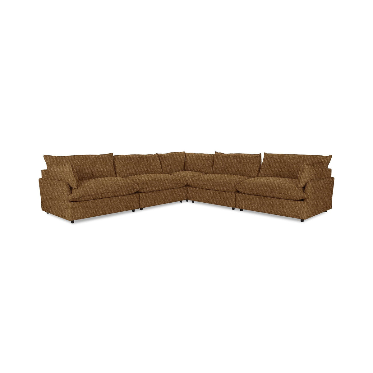 Classic Home Caplan modular sectional sofa with plush cushions and modern design, shown in a spacious living room setting.