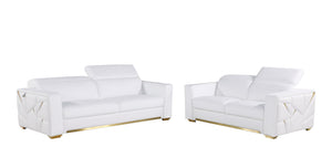 1120 - Leather Living Room Set - R&R Furniture Gallery (Fountain Valley, CA)