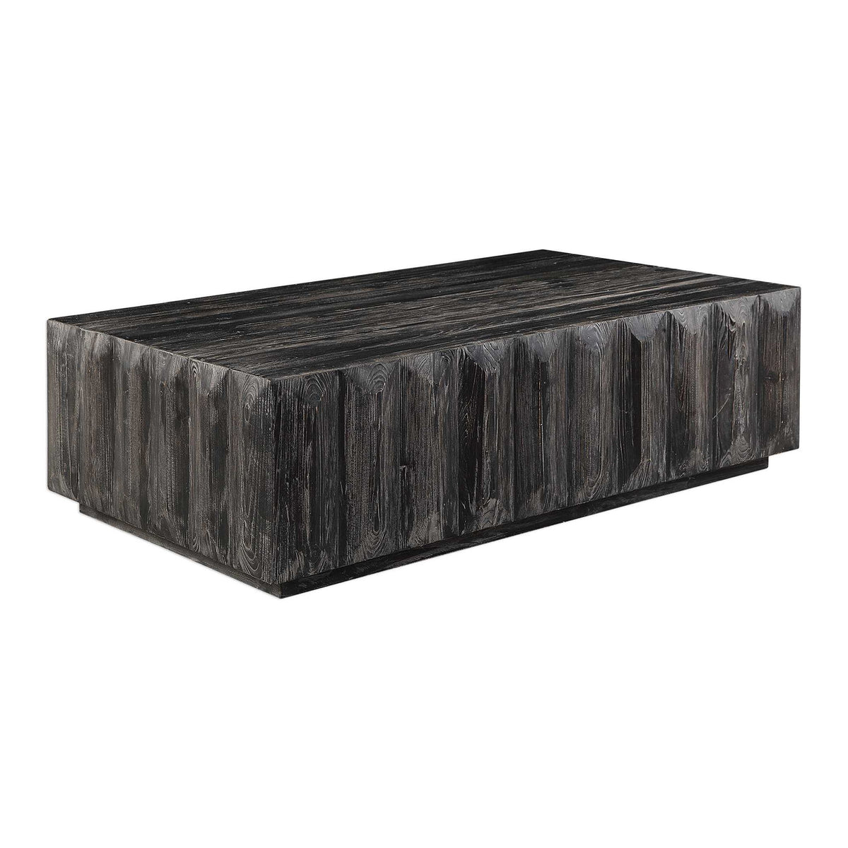 Barlas - Coffee Table - Black / Woodtone