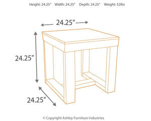 Watson - Square End Table - Dark Brown - R&R Furniture Gallery (Fountain Valley, CA)