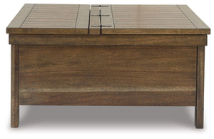Moriville - Lift Top Cocktail Table - Grayish Brown - R&R Furniture Gallery (Fountain Valley, CA)