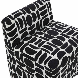 Pippa - Geometric Jacquard Weave Stool - R&R Furniture Gallery (Fountain Valley, CA)