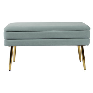 Ziva - Velvet Storage Bench - R&R Furniture Gallery (Fountain Valley, CA)