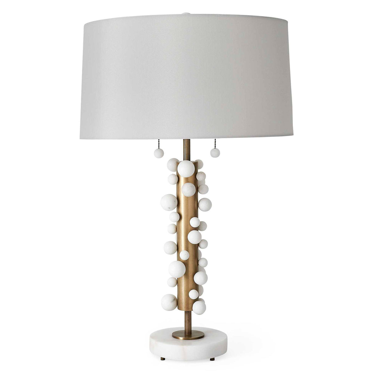Atom - Table Lamp - Brass / White