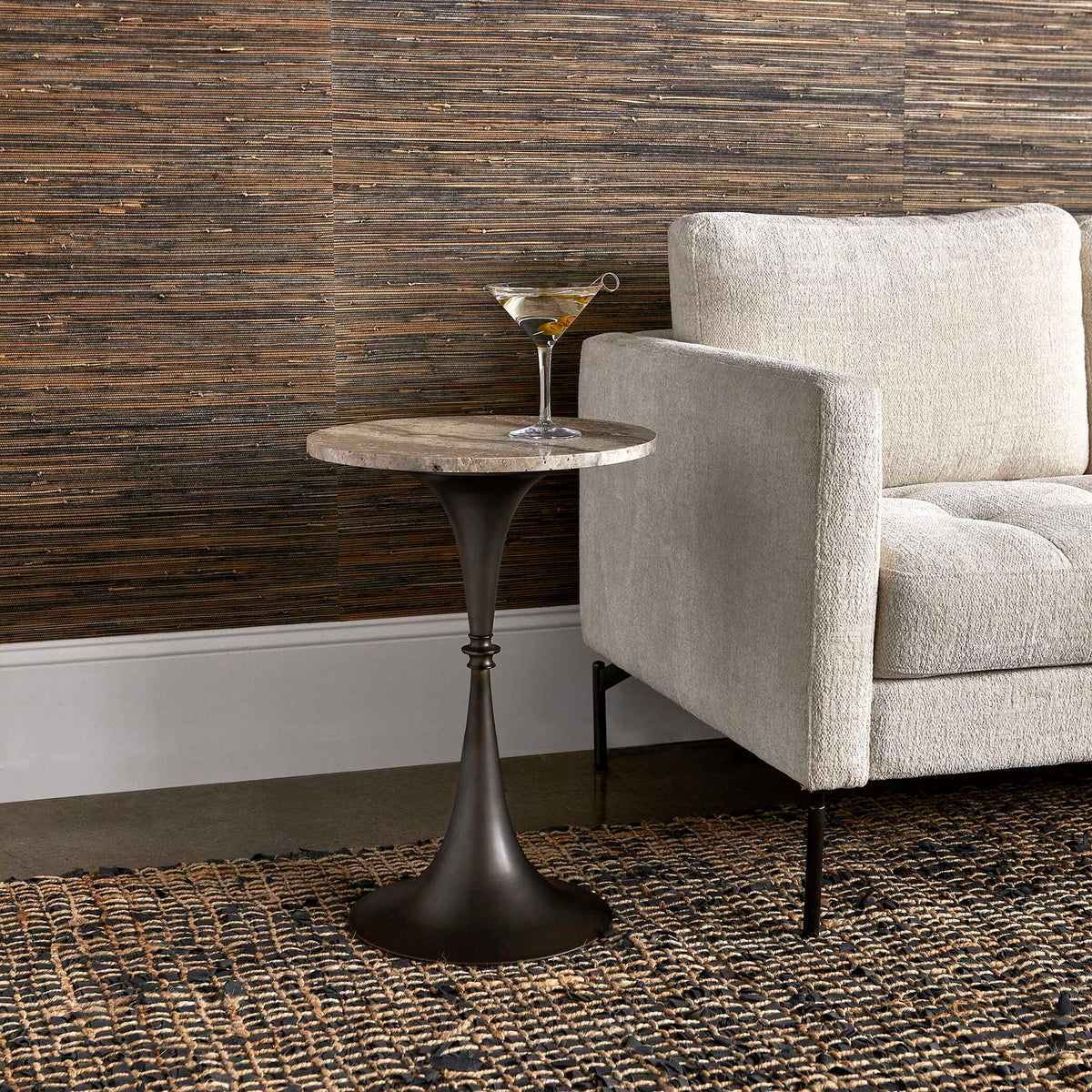 Brenton - Accent Table - Bronze / Brown