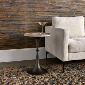 Brenton - Accent Table - Bronze / Brown