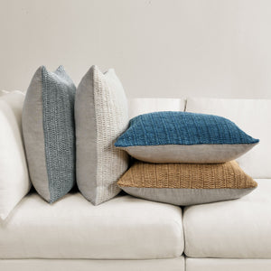 Villa Macie SLD accent pillow in honey color with a soft, textured design