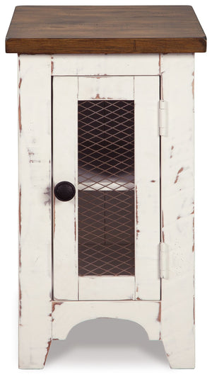 Wystfield - Chair Side End Table - White / Brown - R&R Furniture Gallery (Fountain Valley, CA)