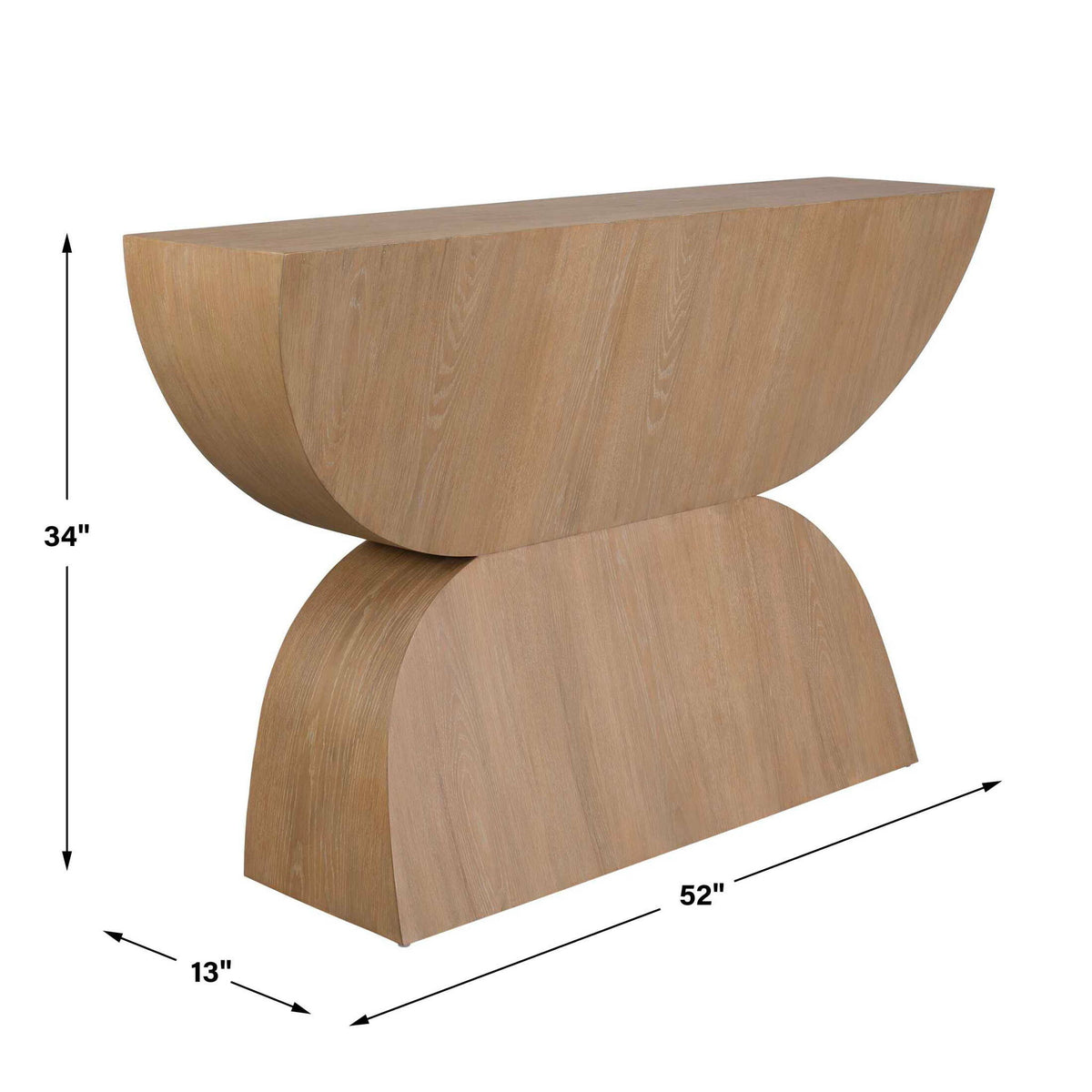 Ciano - Modern Wood Console Table - Woodtone