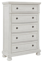 Robbinsdale - Five Drawer Chest - Antique White - R&R Furniture Gallery (Fountain Valley, CA)