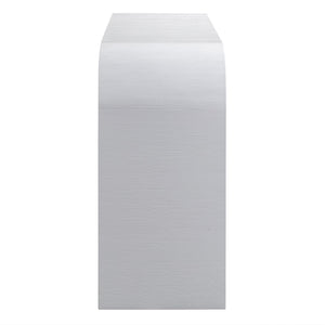 TOV Furniture Hump console table with a sleek wooden surface and modern design, ideal for entryways or living rooms.