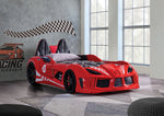 Trackster - Twin Car Bed, Red