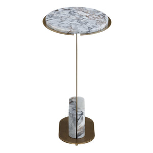 Split The Difference - Accent Table - Brass
