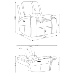 Boyce - Triple Power Swivel Recliner With Independent Adjustments
