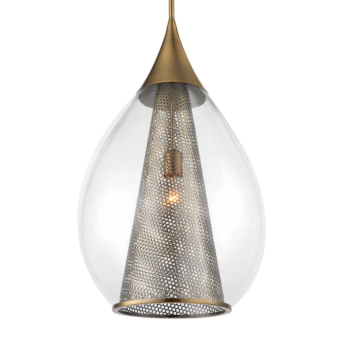 Big Drip - 1 Light Pendant - Brass