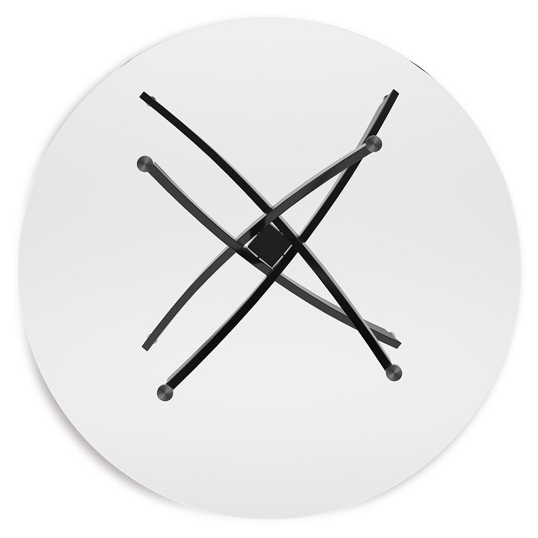 Pharwynn - Round Dining Room Table - Black - R&R Furniture Gallery (Fountain Valley, CA)