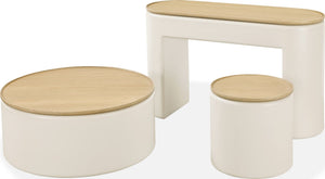 Oskar Lift Top Console Table in Barley