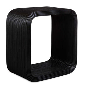 Compton - Rattan Side Table - Black