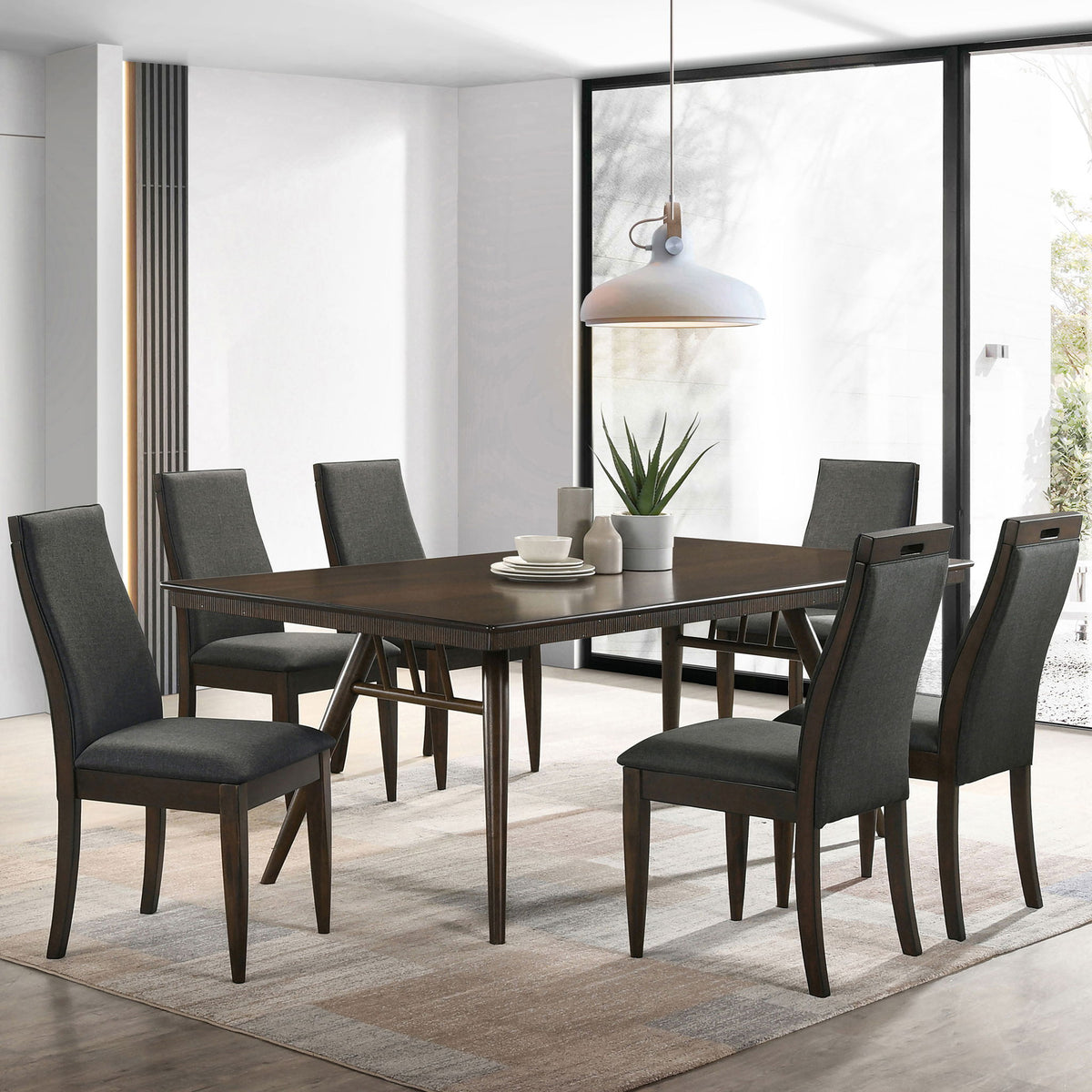 Wes - Rectangular Dining Table - Walnut