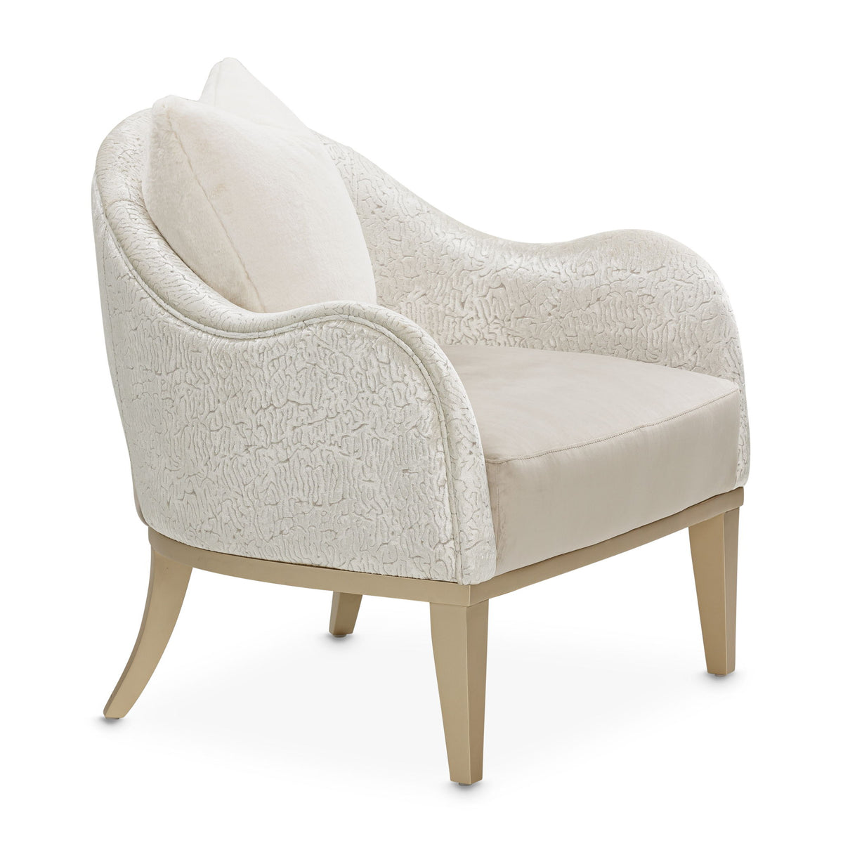 Yvette - Accent Chair - Porcini / Medium Champagne